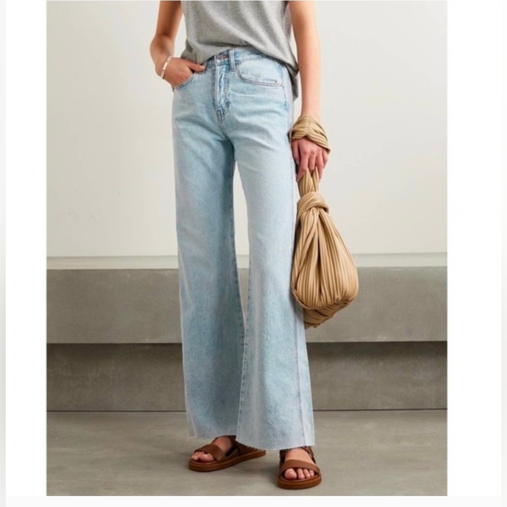 Veronica Beard 100% Cotton  Taylor Relaxed Wide-Leg High-Rise Size 28" - Picture 2 of 16
